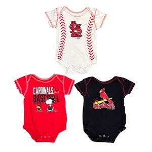 3 Cardinal Onesies